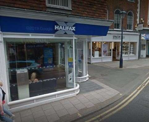 Halifax in Sevenoaks is set to close. Image from Google