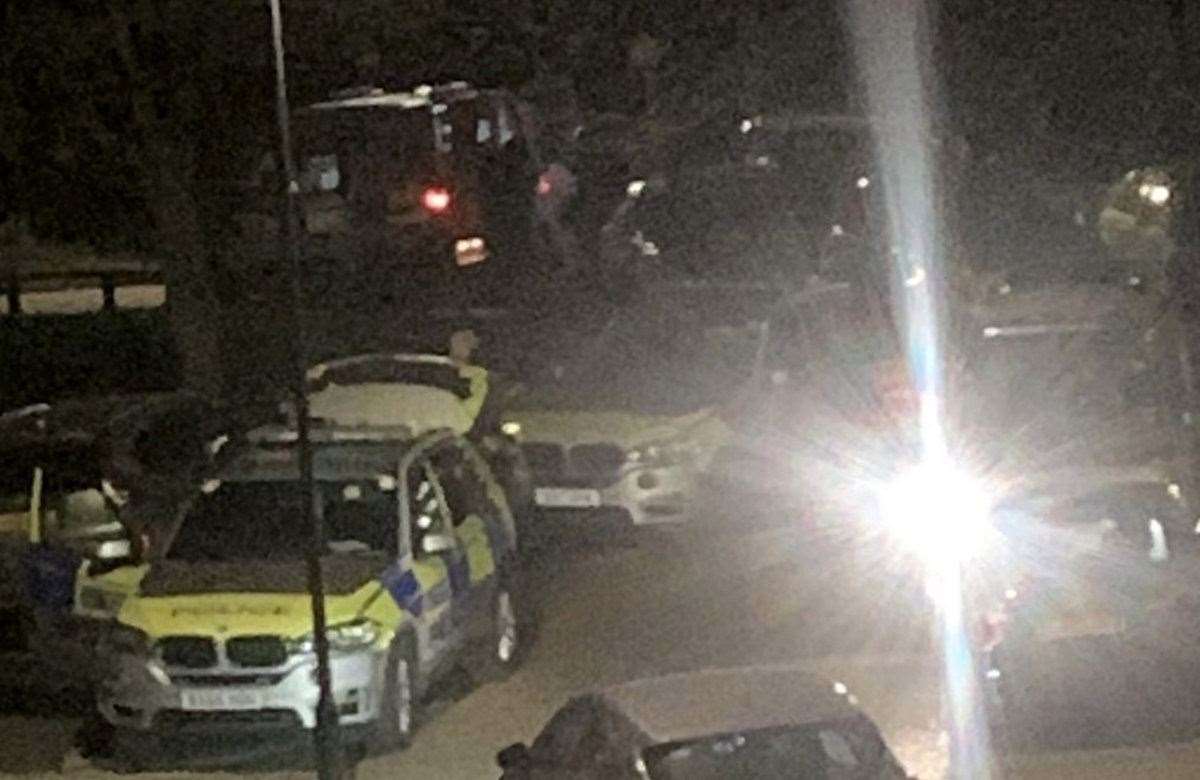 Armed police were deployed to The Crescent, Sidcup last night Picture: UKNIP