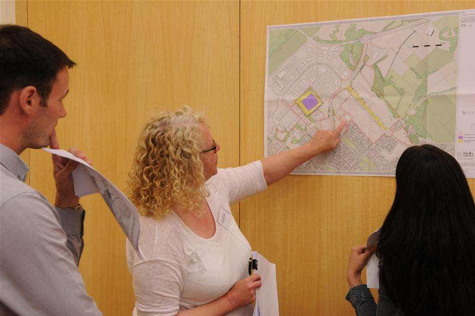 A public consultation at Kings Hill Community Centre last year