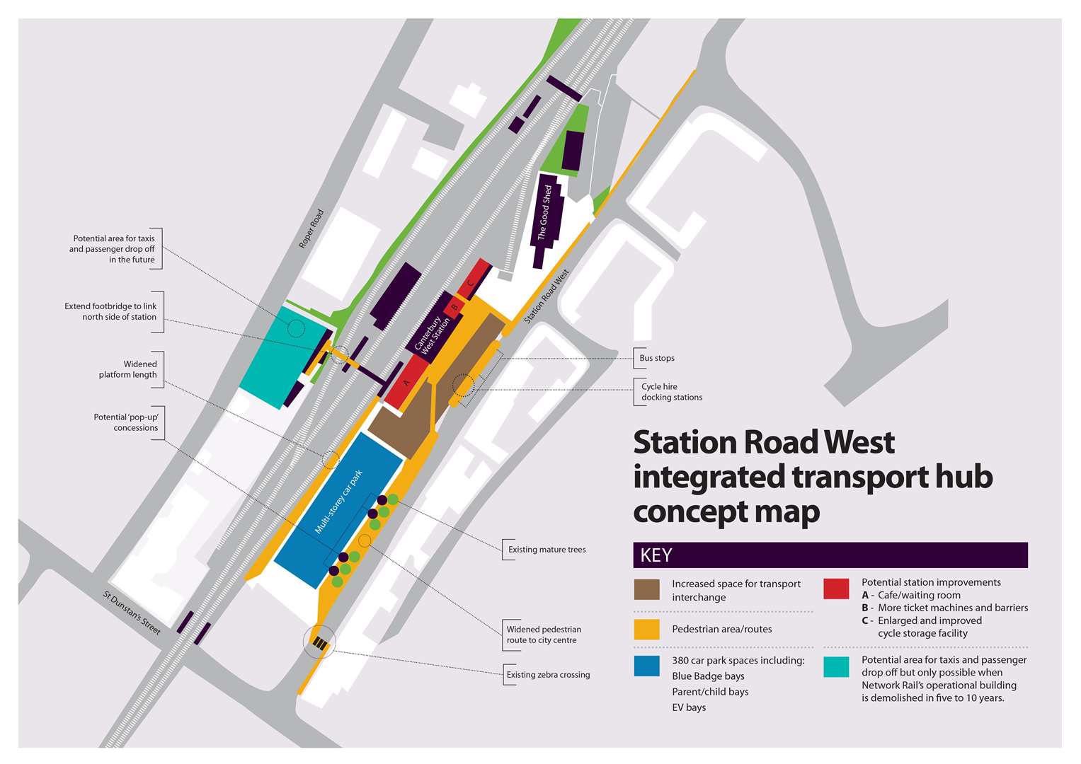 How Canterbury West and Station Road West are set to be designed