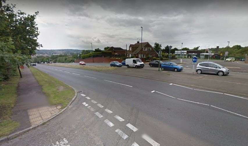 The crossing at Four Elms Hill by Chattenden Lane in Chattenden has been allocated as a site for temporary mobile speed cameras. Picture: Google