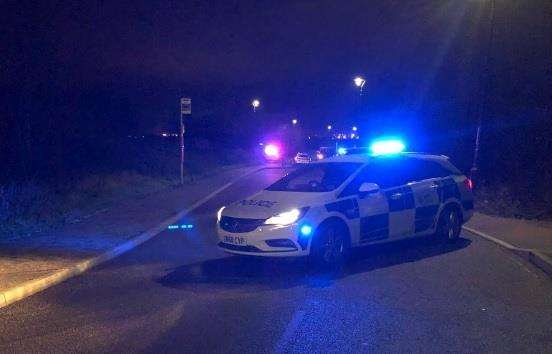 Police round up runaway horse. Picture: Kent Police (6245643)
