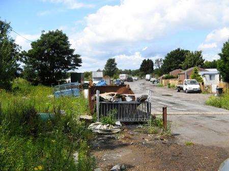 Coldharbour Gypsy and Traveller site near Allington where funds are in place for a £1 million redevelopment.