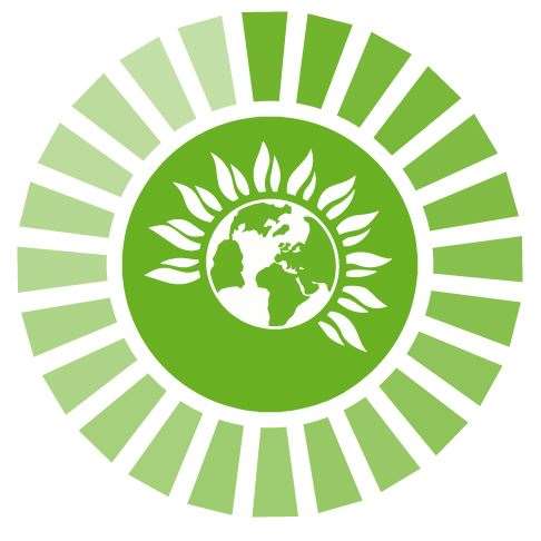 The Green party logo. Stock picture