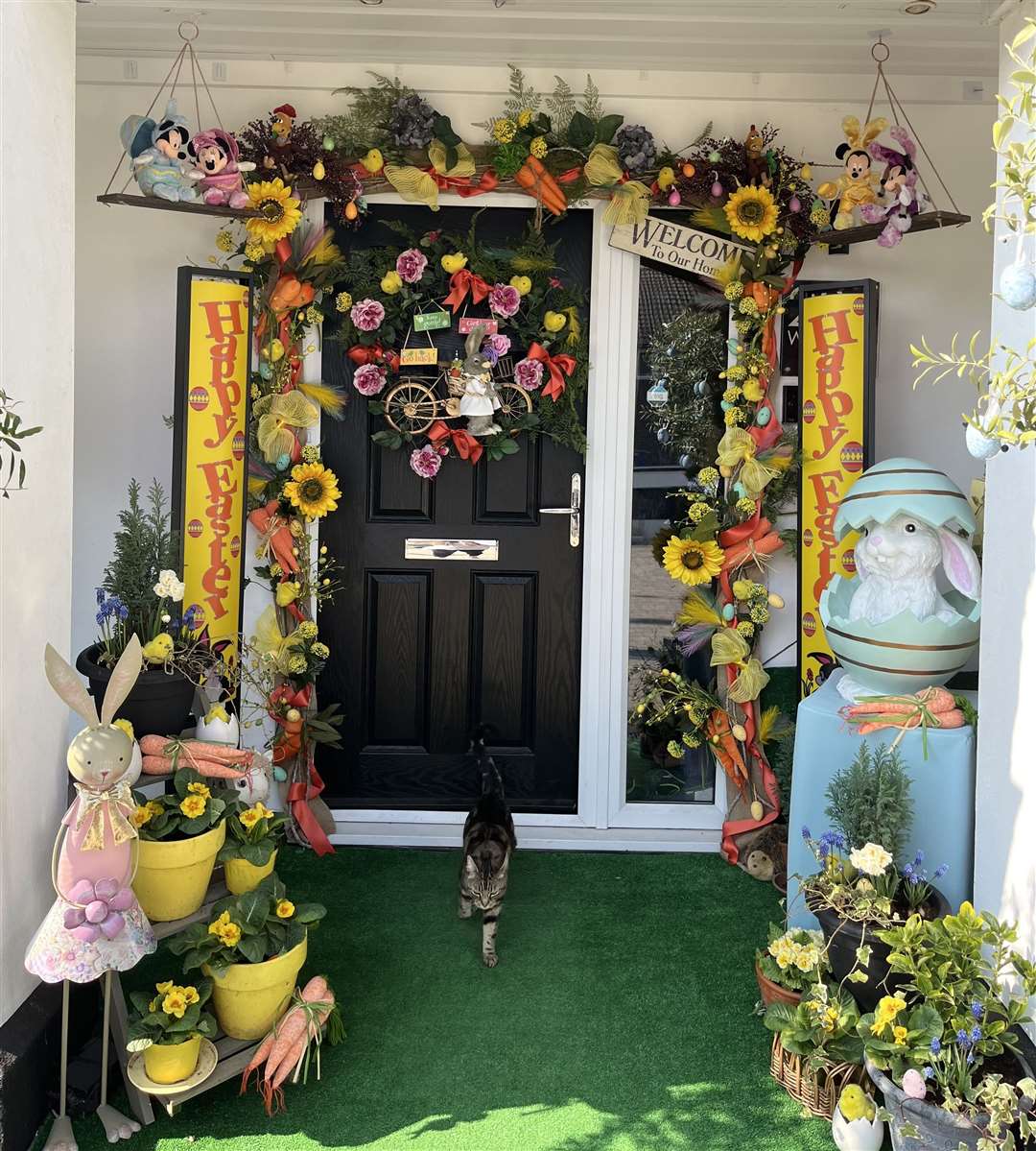 This year's front door display. Picture: Lavinia Hedges