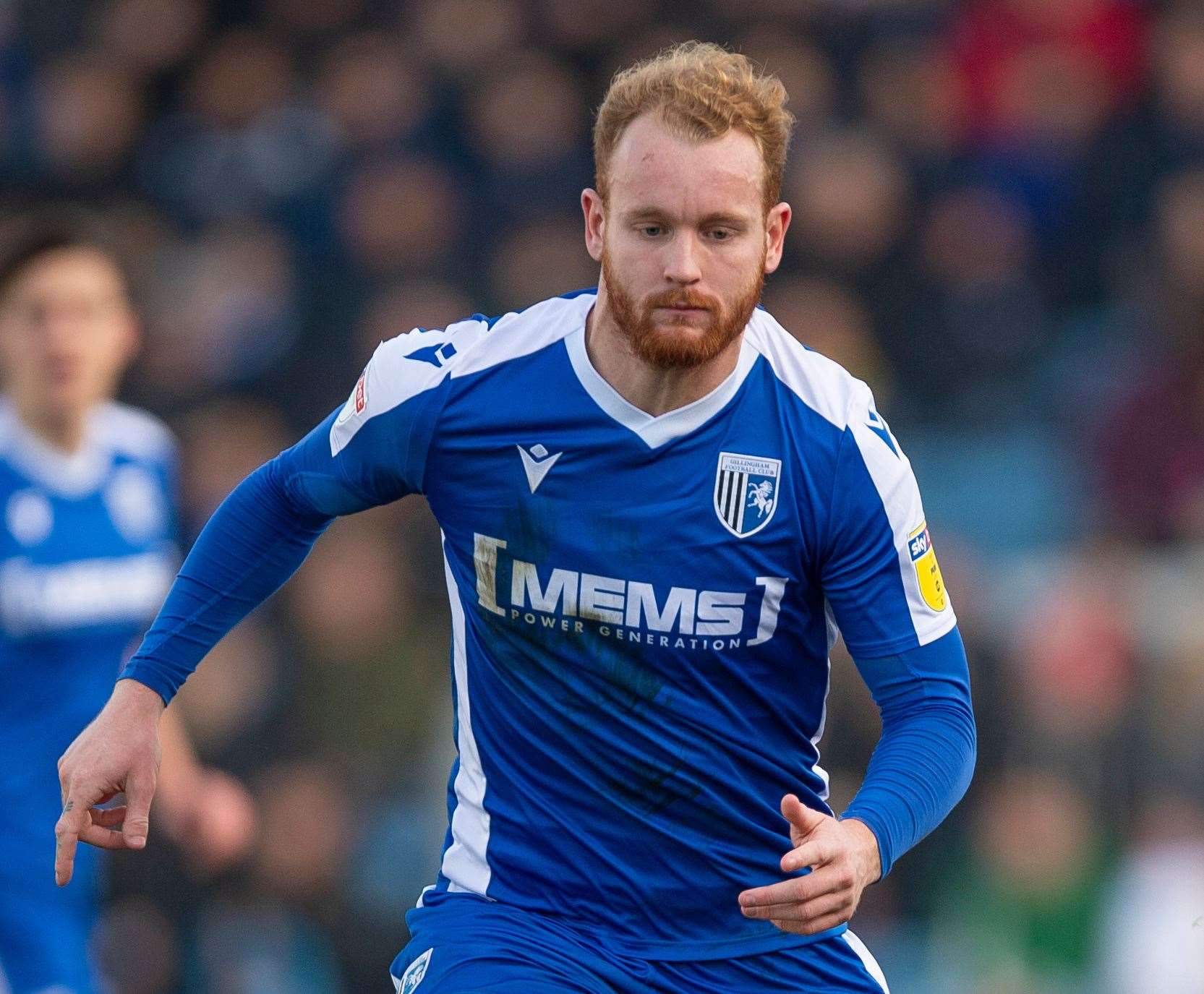Connor Ogilvie scored Gillingham's second goal at Colchester Picture: Ady Kerry
