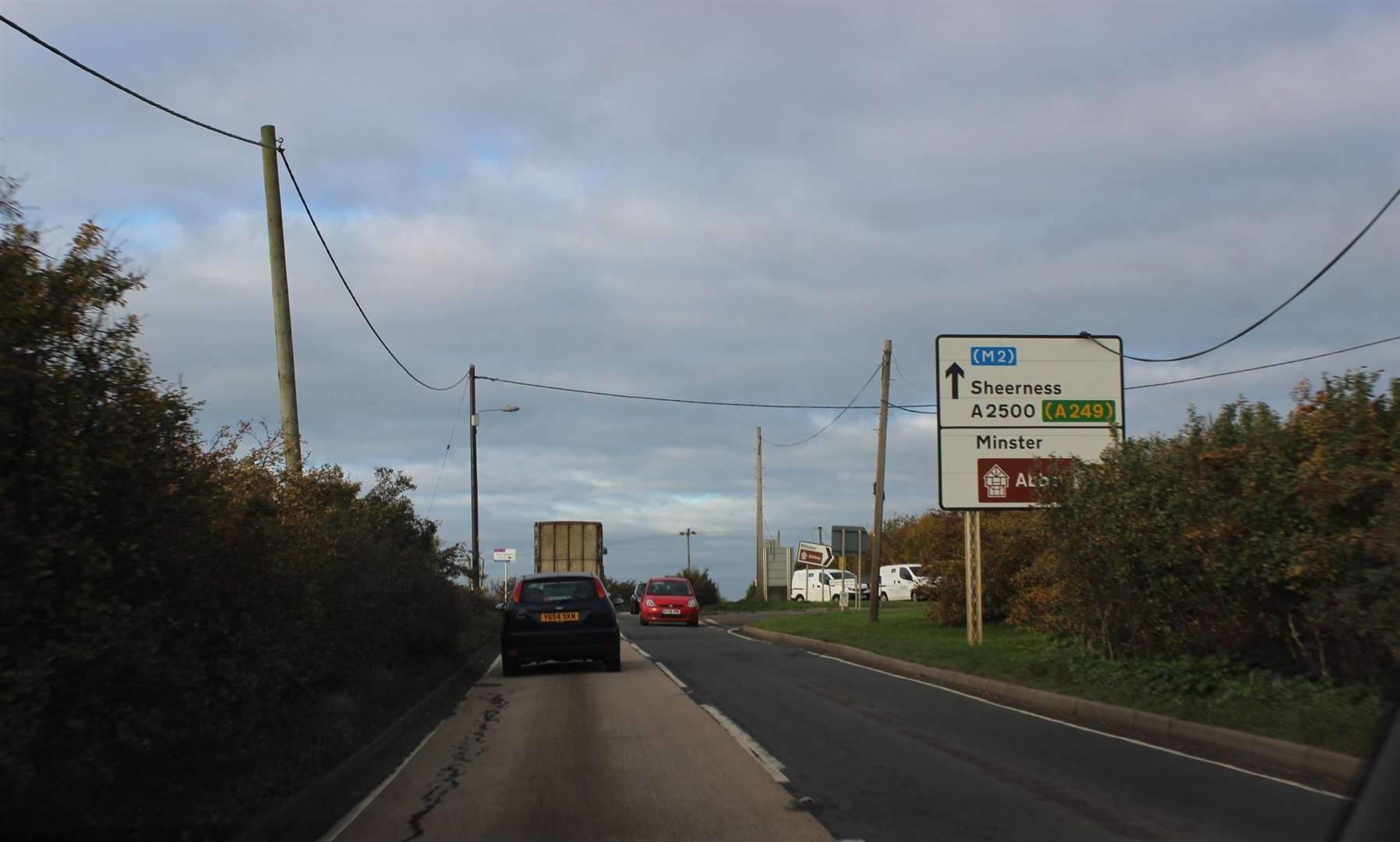The junction of Lower Road and Scocles Road. Stock image (4551453)