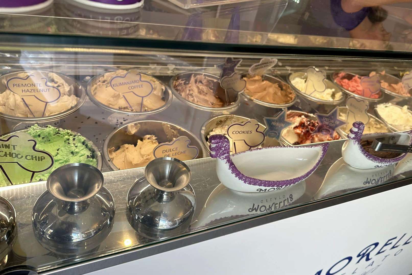 The treats on offer at the latest Morelli's parlour in Whitstable. Pic: Morelli's