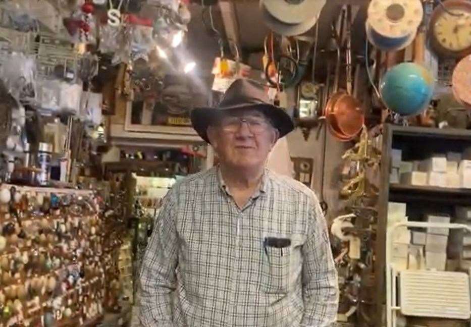 Ron Scott, the owner of RG Scott's antique shop in Cliftonville