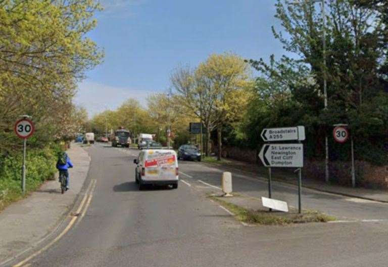 A driver reportedly fled from a crash on Nethercourt Hill in Ramsgate. Picture: Google