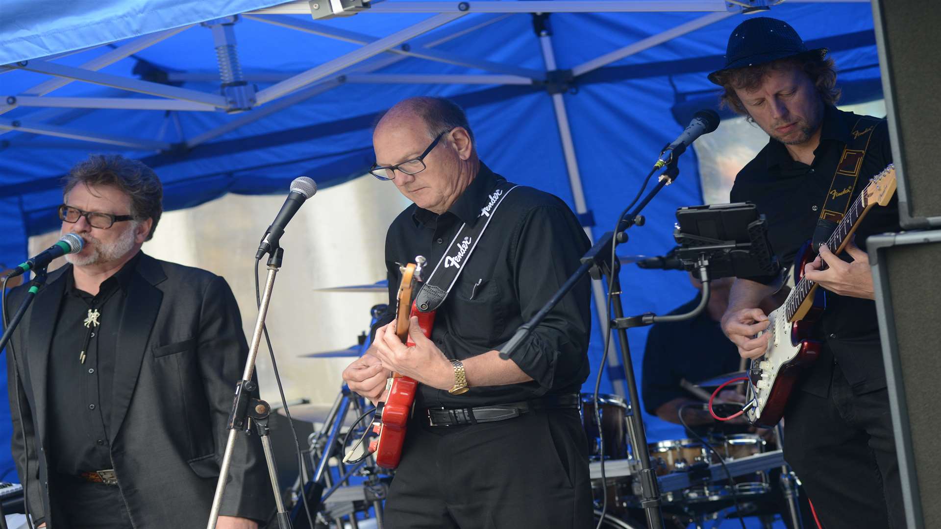 John Nurden and the Rockin' Decades at the classic car show held earlier this month