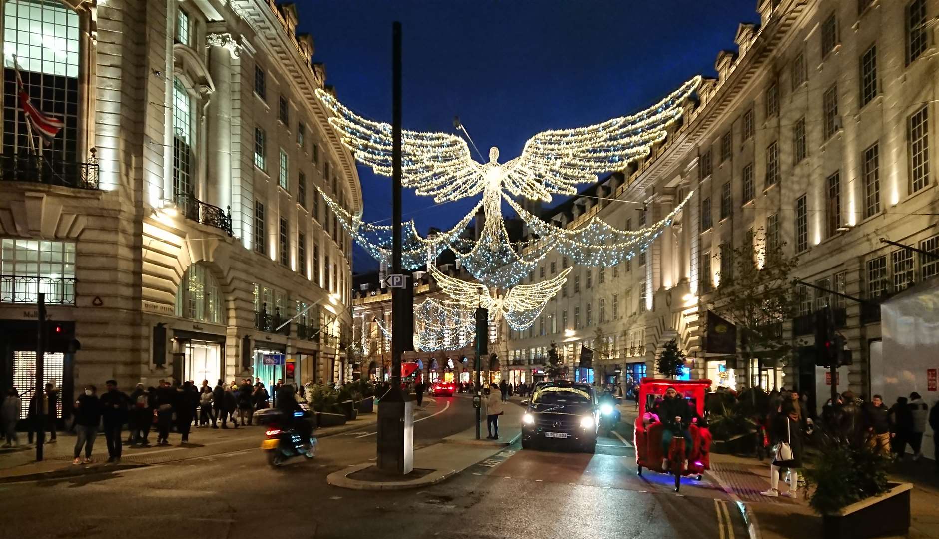 Seeing the incredible Christmas lights in Regent Street was a magical experience