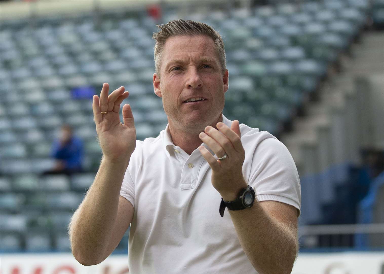 Gillingham manager Neil Harris will be focussed on the game this Saturday. Picture: KPI