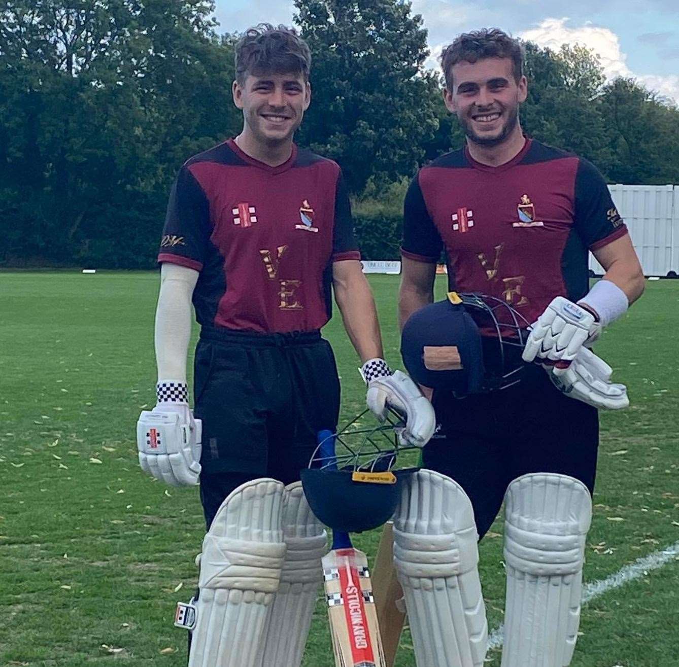 Jack and Ben Aldred are both keen cricketers