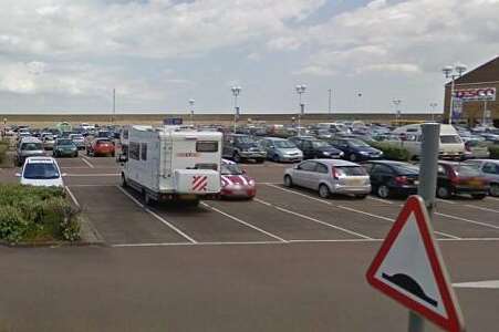 An area of Sheerness beach near Tesco was sealed off after reports of a sexual assault