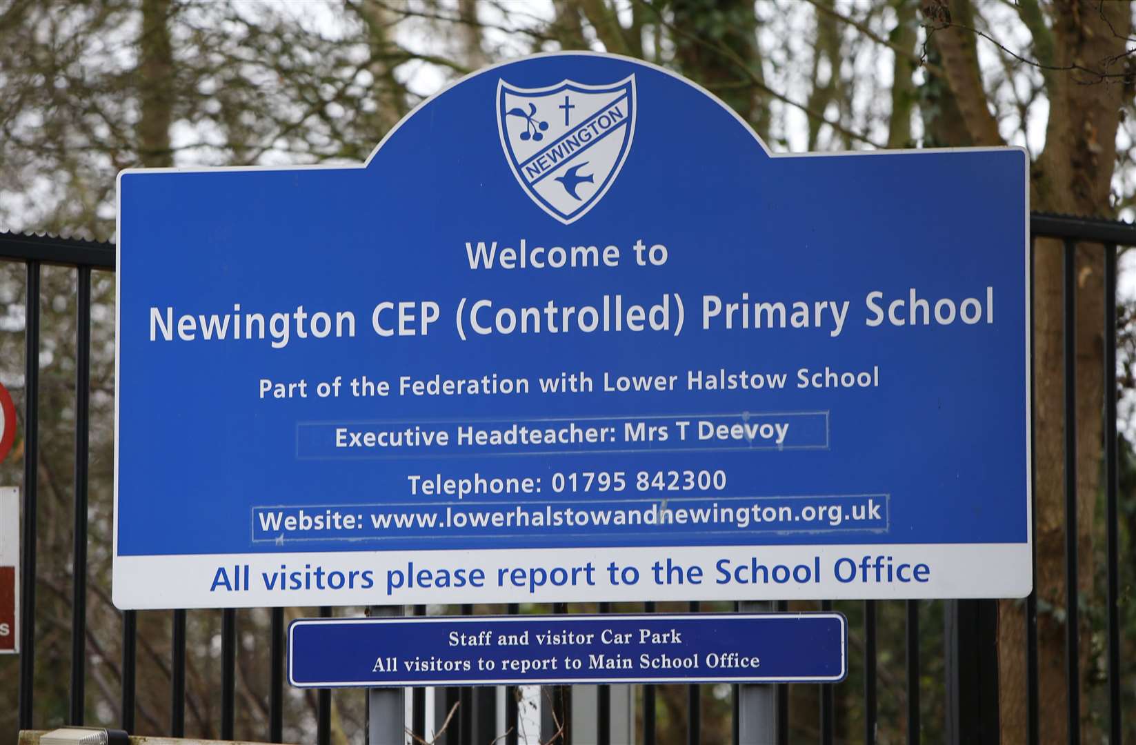 The teacher is a member of staff at Newington Church of England Primary School, School Lane, Newington, near Sittingbourne