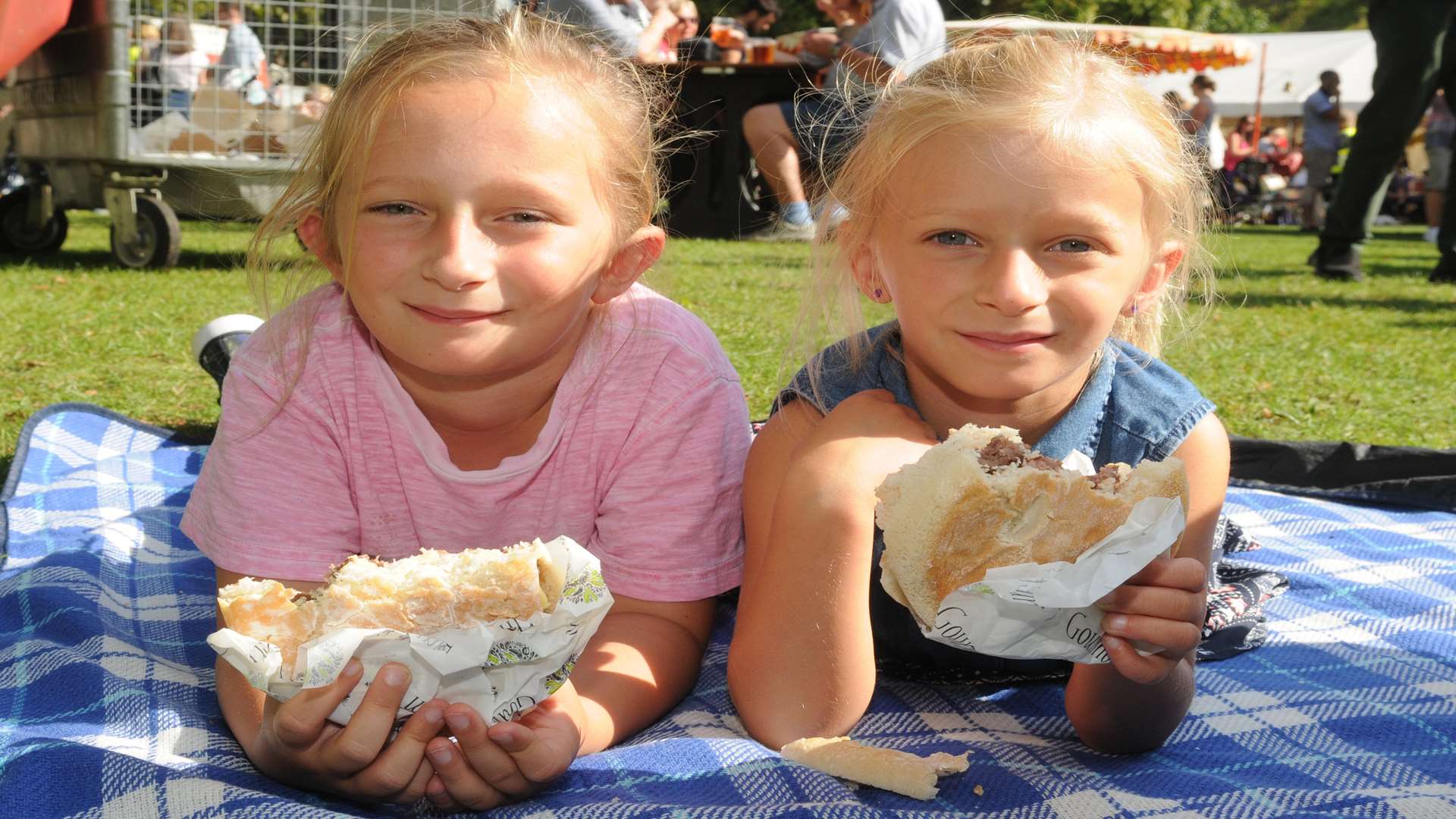 Sophie and Emilia Jeddings at last year's Canterbury Food and Drink Festival Picture: Wayne McCabe