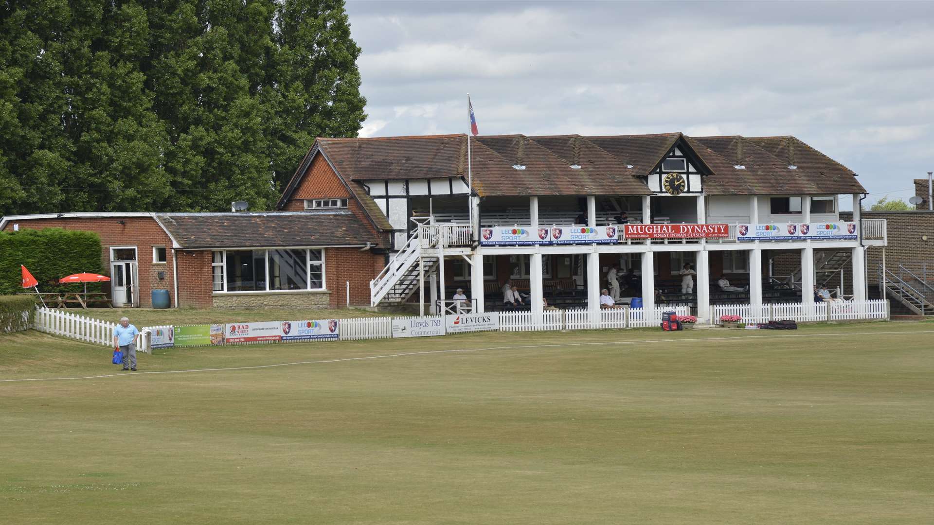 The man collapsed at the Mote Cricket Club in Maidstone