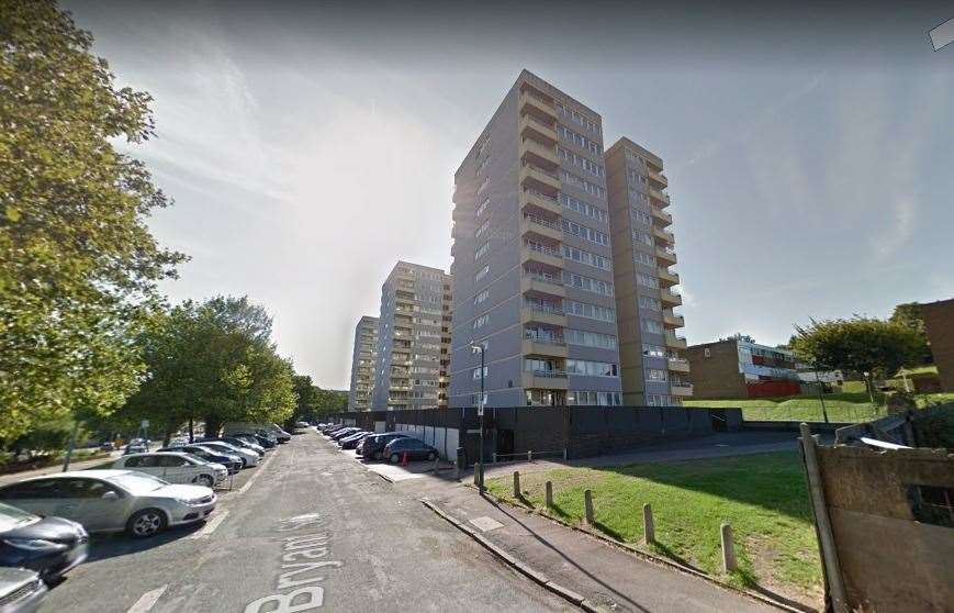 Police were called to a block of flats off Bryant Street following concerns for the welfare of a man inside/ Photo: Google (43498024)