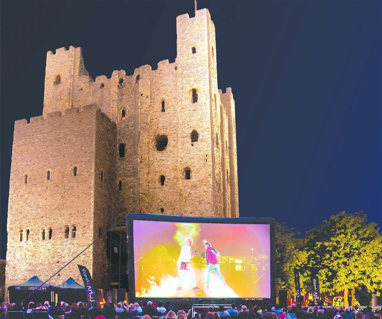 Get along to Rochester for four nights of live music and events beamed straight to the castle grounds