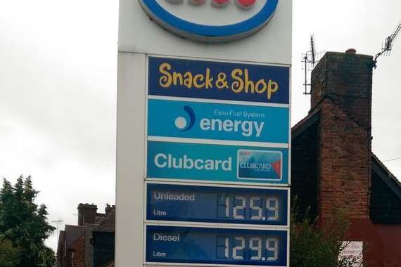 Fuel prices in Canterbury are much lower than Deal. Picture: @Dealbythesea