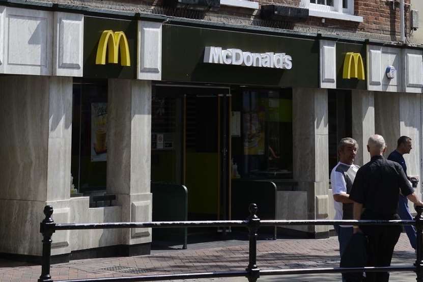 The incident happened at the McDonald's in Ashford