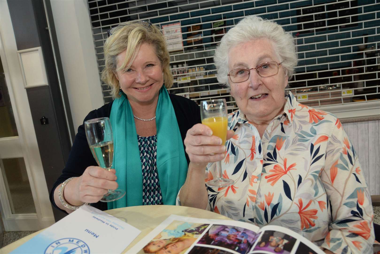 Shannon Griffin and Eunice Norman at the Pride in Medway Awards held at Mid Kent College. Picture: Chris Davey