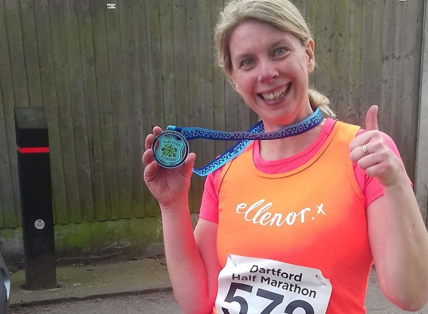 Sue Savin is running the London Marathon for the charity ellenor