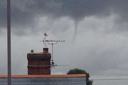 The funnel cloud turned heads from miles around. Picture: @Appreciatelifex