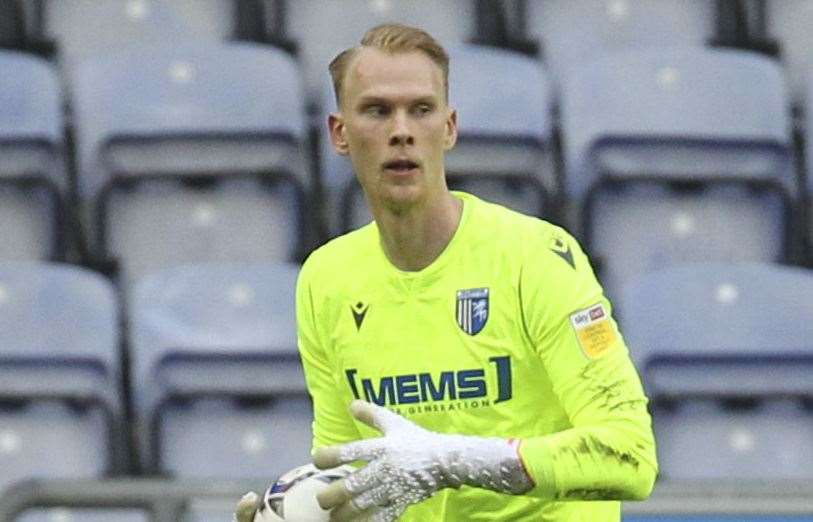 Pontus Dahlberg was back in the Gillingham side to face his old club Picture: KPI