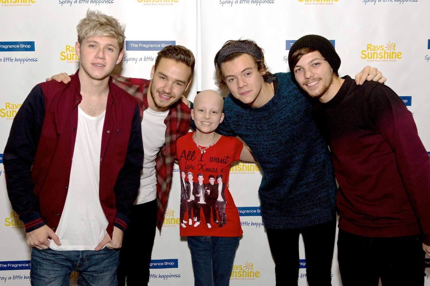 Caitlin's wish came true when she got to meet One Direction after a concert in the middle of her cancer treatment