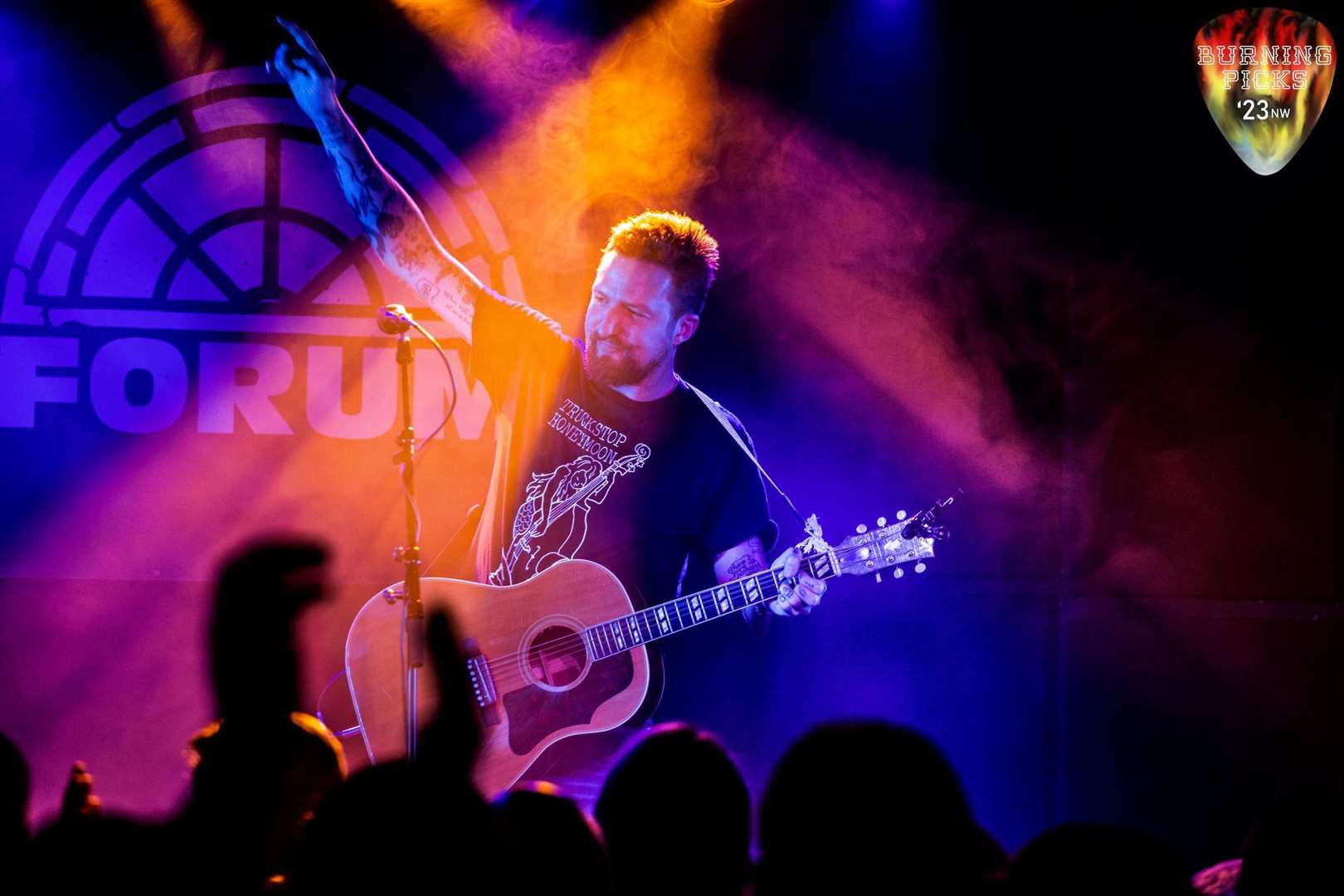 Frank Turner made a triumphant return to the Forum stage for the 30th anniversary. Images: Nick Wilkinson
