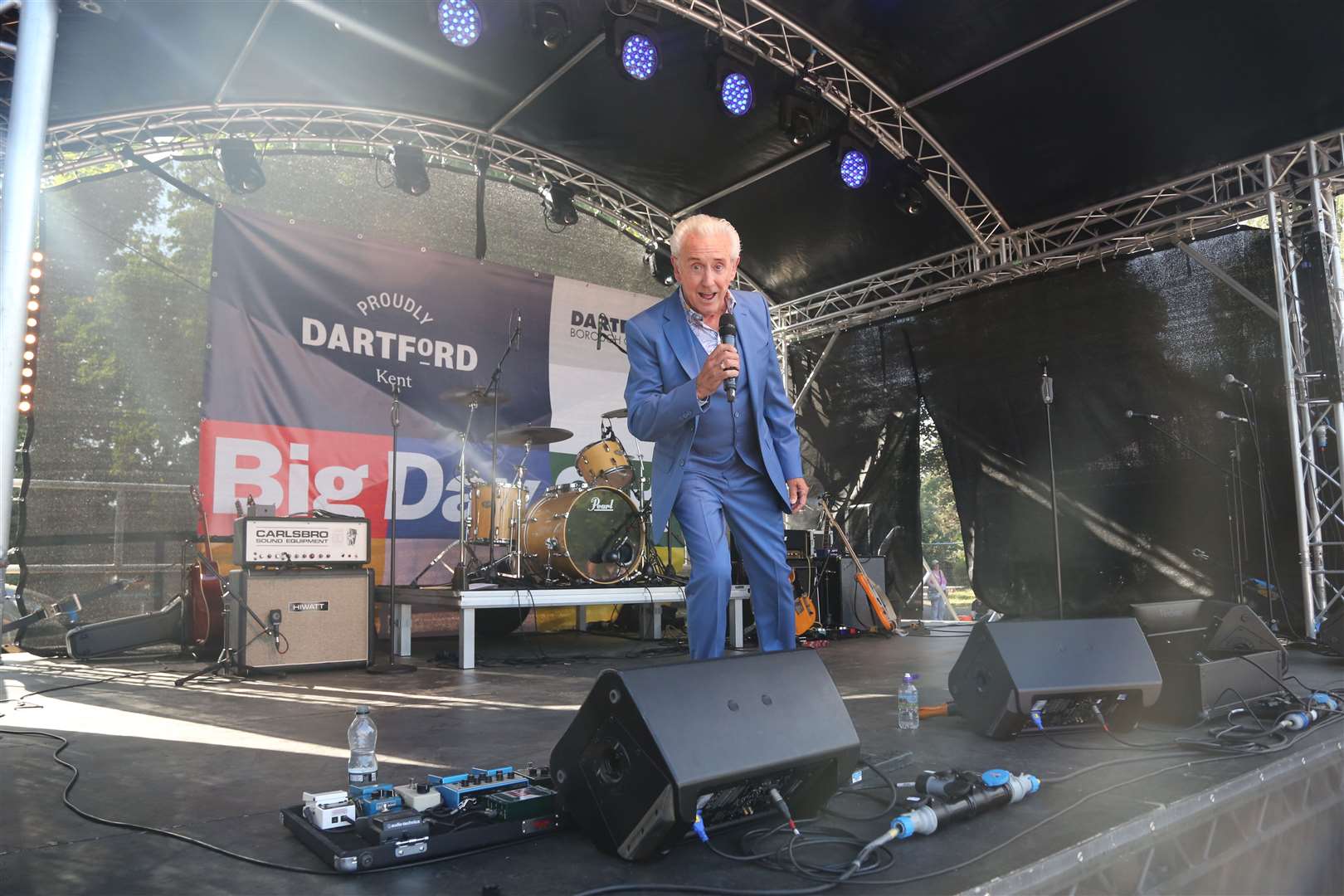 None other than Tony Christie performing on stage. Picture: Andy Barnes Photography
