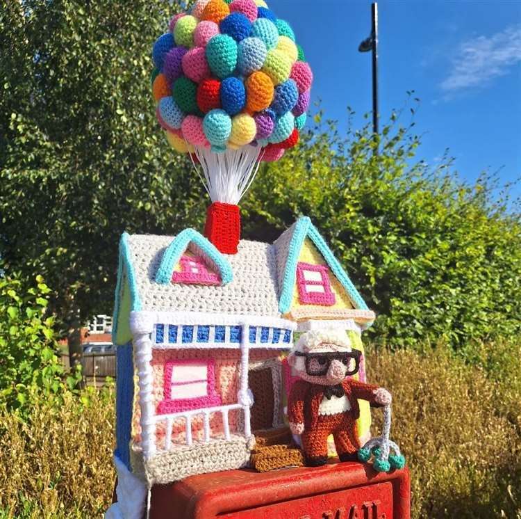 The house and Carl took about a week to make. Picture: Sarah Simpson/PA