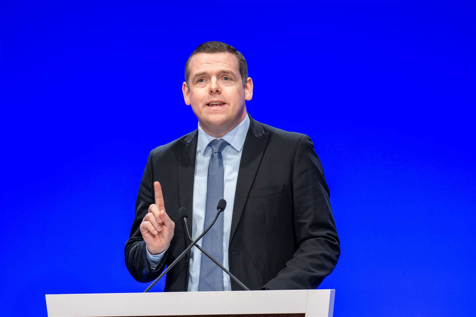 Scottish Conservative leader Douglas Ross has withdrawn the motion against Humza Yousaf’s leadership (Michal Wachucik/PA)
