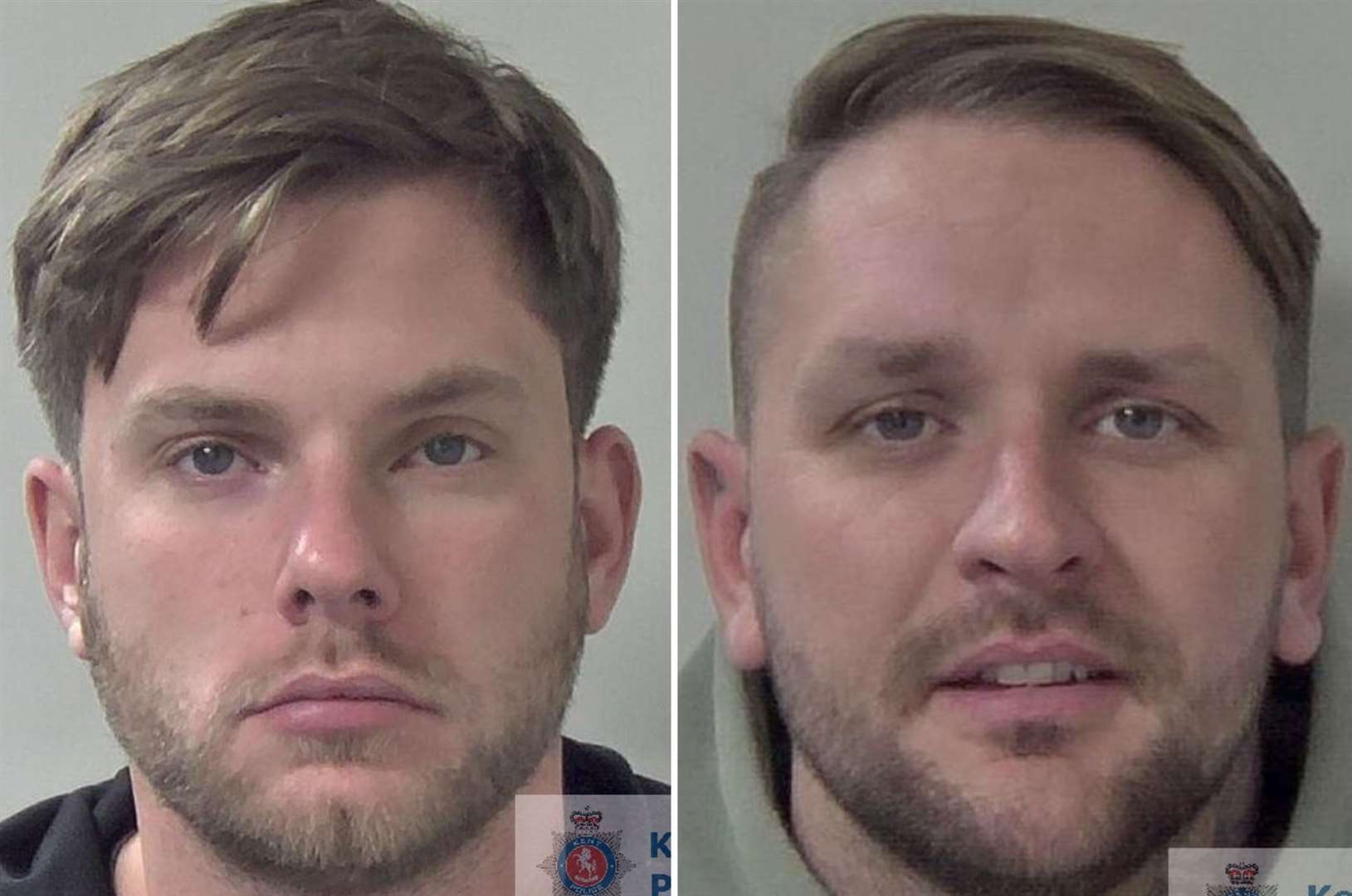 Jack Daniels, left, and Andrew Talbot, right, used an encrypted mobile phone platform to arrange the distribution of drugs. Picture: Kent Police