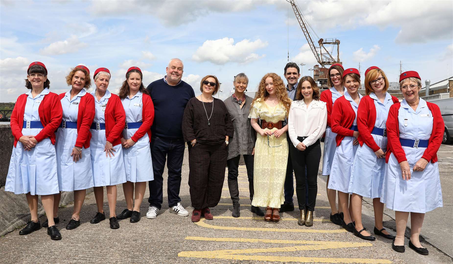 The Call the Midwife cast helped launch the series tours at Chatham Historic Dockyard