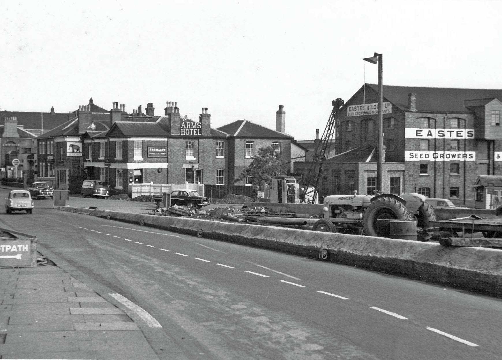 A view of Station Road bridge looking towards the Kent Arms in 1961. Picture: Steve Salter