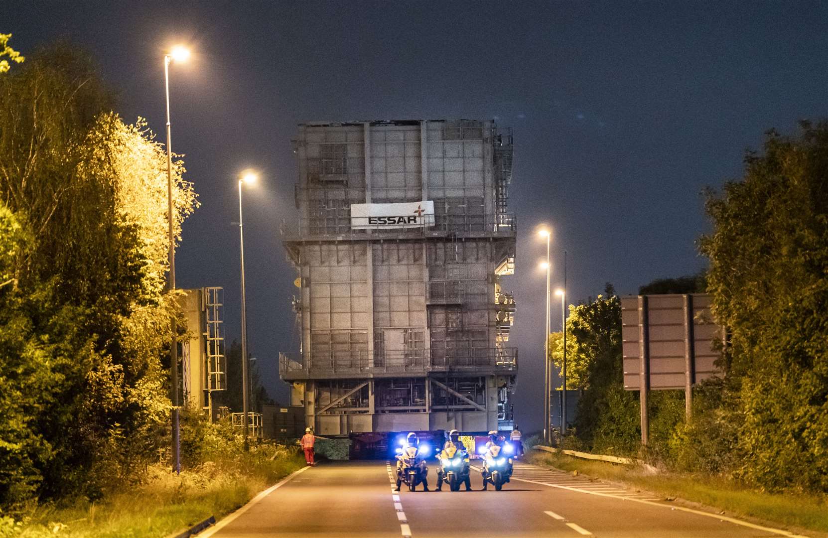 The journey took several hours as the lorries moved at walking pace (Danny Lawson/PA)