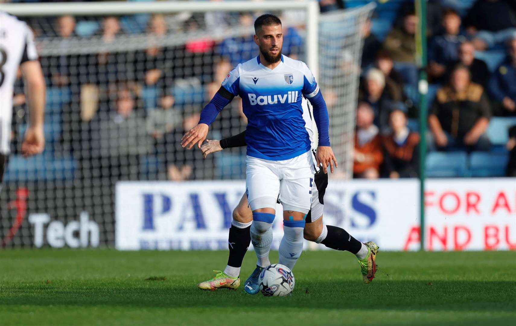 Max Ehmer looks for options as Gillingham take on Notts County Picture: @Julian_KPI