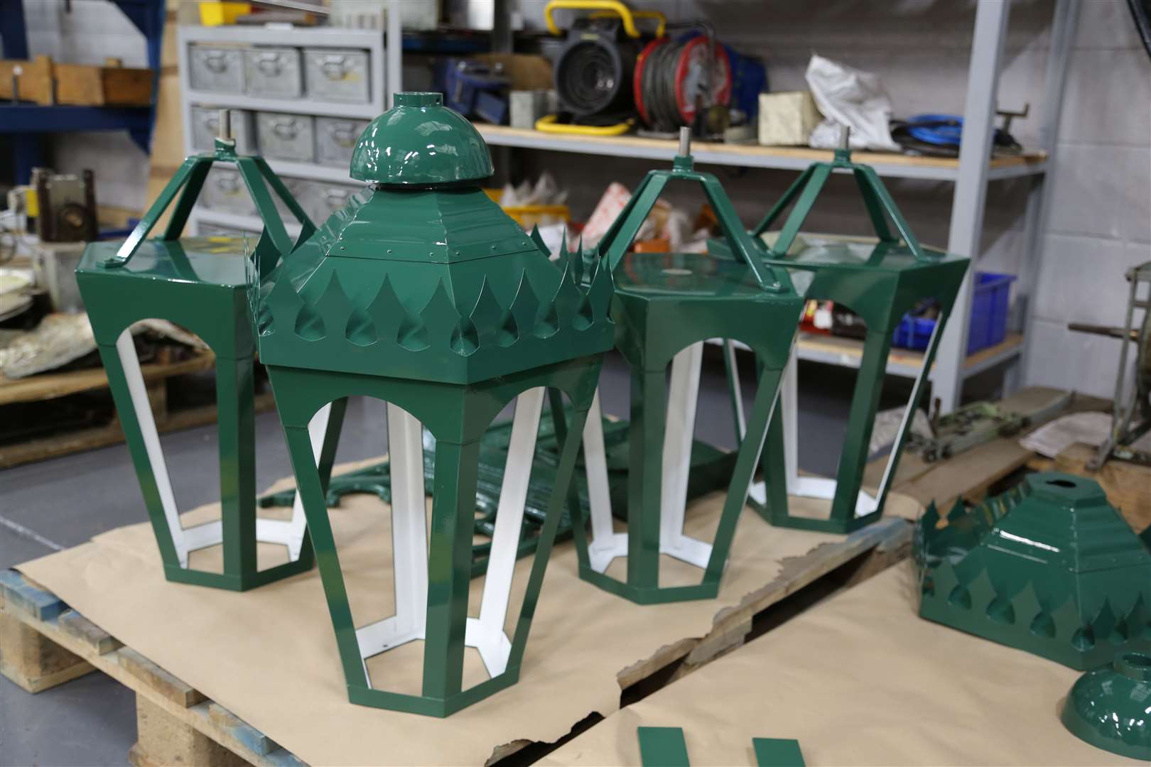 New lanterns have been made for Sheerness clock tower. Picture: Smith of Derby
