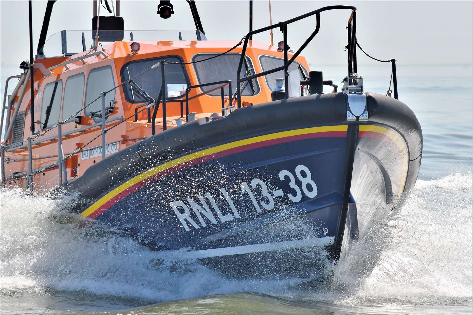 The RNLI's £2.2m Shannon-class lifeboat Judith Copping Joyce in action off Sheppey. Picture: RNLI/Vic Booth