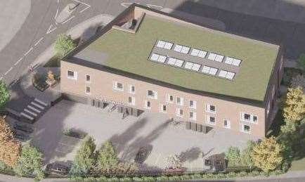 An aerial view of what the Steele Avenue GP surgery would look like from above. Photo: Dartford council planning
