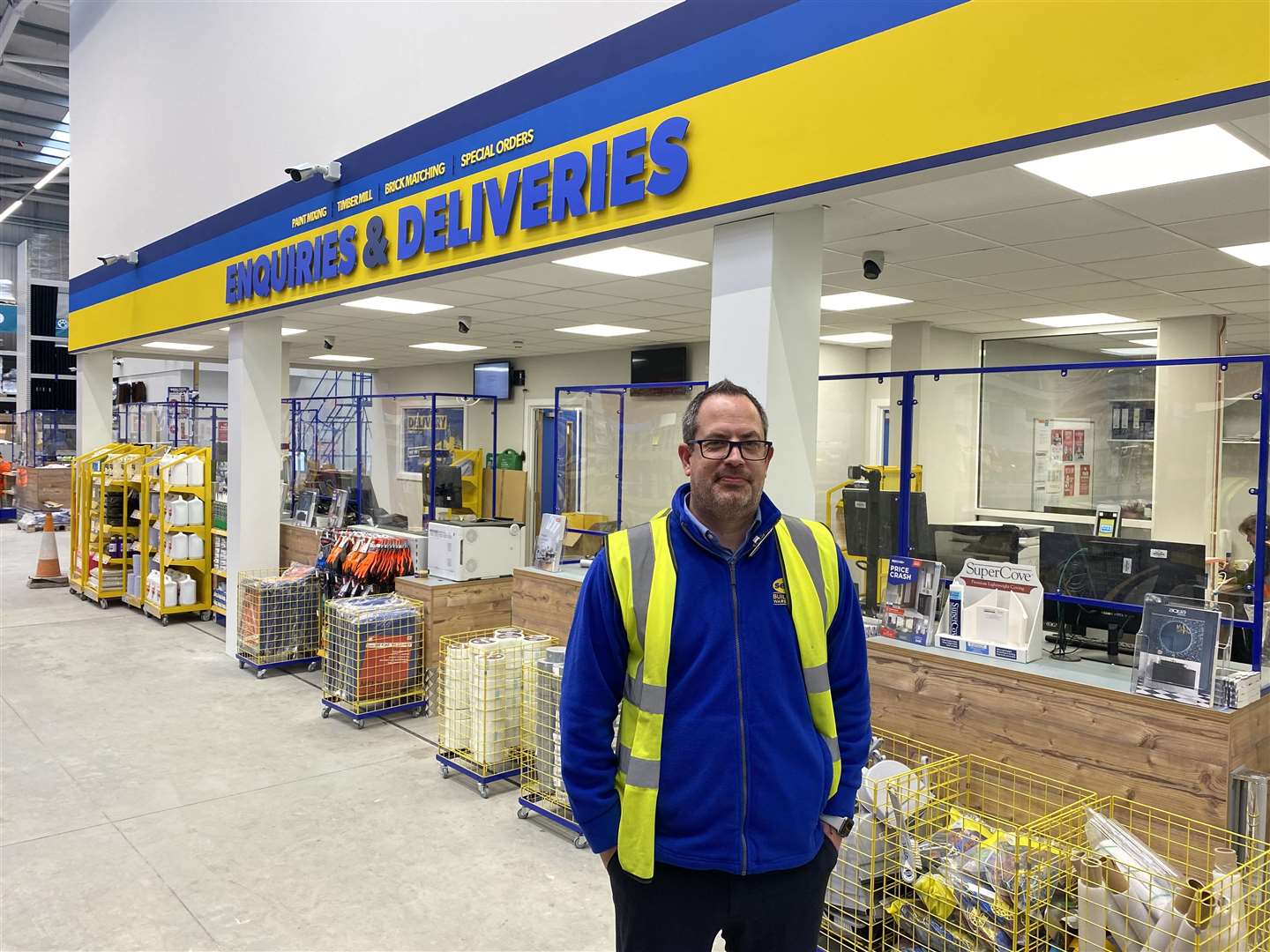 Branch manager is Mat Brice at the new Selco builders warehouse on the Medway City Estate