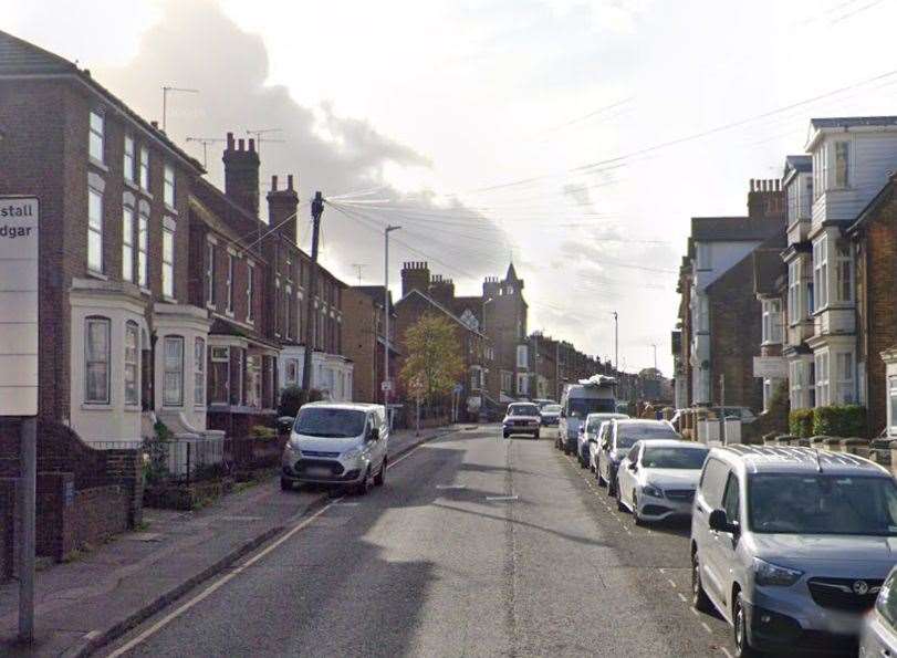 Emergency services were called to the crash in Park Road, Sittingbourne. Picture: Google