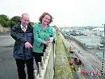 Thanet Council Events Administrator Wendy Morris and colleague Mike admire the view at the cliffs at Screaming Alley, West Cliff, Ramsgate