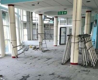 A lot of the Stour Centre's interior was gutted during the contruction work