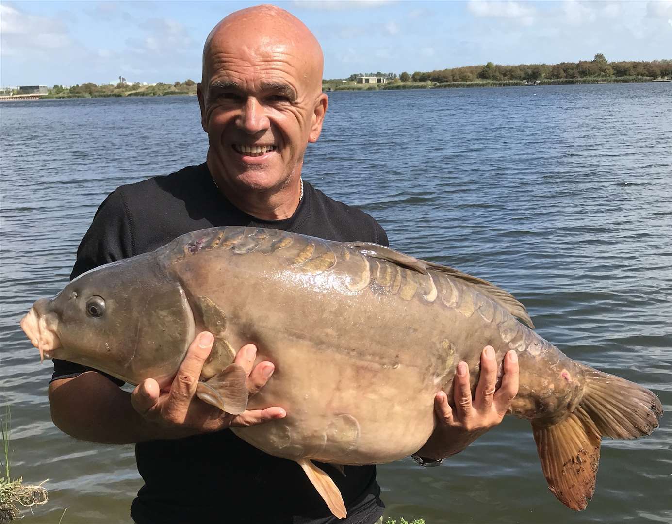 Tony Munt was the latest angler to catch this specimen mirror carp which tipped his scales to 35lb 6oz