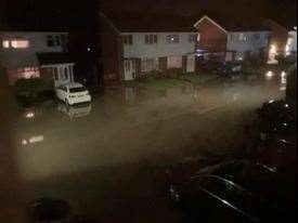 Flooding in Five Oak Green. Picture Stewart Gledhill