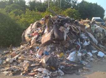 Flytipping at Cliffe Pools nature reserve. Pic: RSPB South East @RSPB_SouthEast